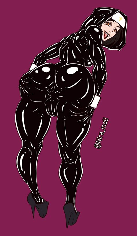 Serana Latex Nun Ass By Nira Moli Hentai Foundry