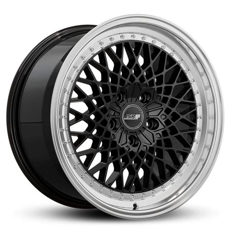 JSR ST19 GLOSS BLACK POLISHED LIP 18X8 5 5X100 WHEEL ONLY CNC Wheels