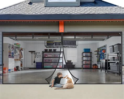 Snapklik.com : Garage Door Screen 2 Car 18x7ft Garage Screen Door