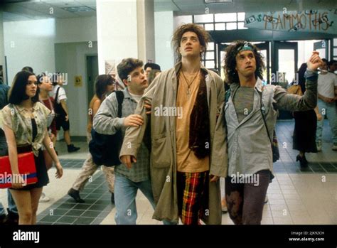 Sean Astin Brendan Fraser And Pauly Shore Film Encino Man Usa 1992