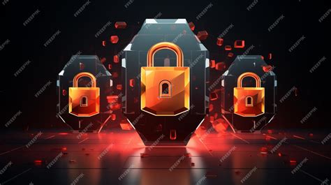premium vector  digital art   lock   stage   word lock