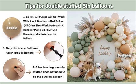 Amazon Dusty Green Nude Balloon Garland Double Stuffed Blush Brown