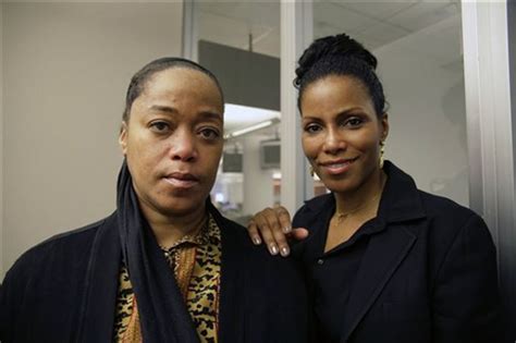Ilyasah Shabazz, left, and Malaak Shabazz, daughters of slain civil
