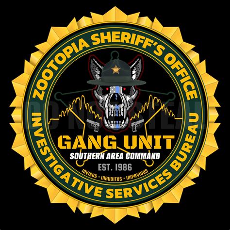 Gang Unit Logo Police Gang Unit Shirt