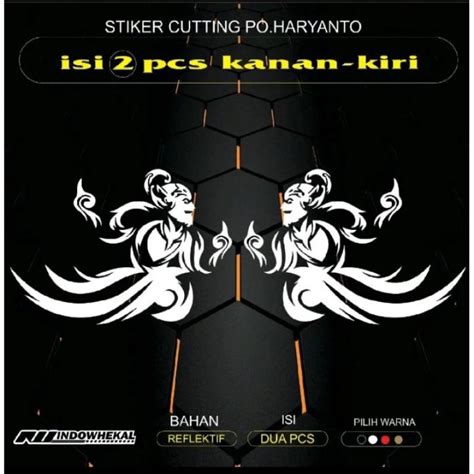 STIKER CUTTING MOTOR WAYANG 2pcs Lazada Indonesia