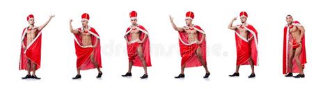 The Naked King Isolated On The White Stock Photo Image Of Isolated King