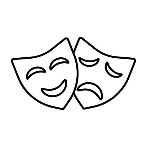 comedy and tragedy masks icon 24867301 PNG