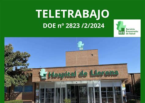 Teletrabajo en el Área de Salud Llerena Zafra procedimiento de