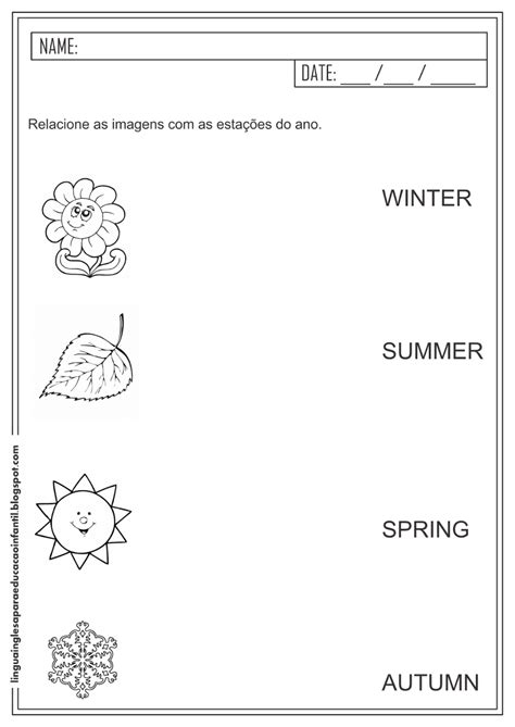 Atividades De Ingles Para 1 Ano - 7