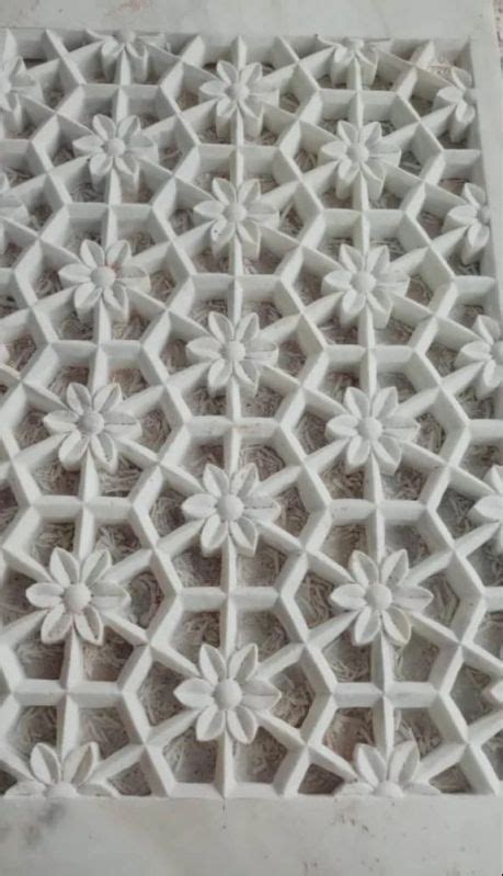 Traditional White Marble Jali Shape Rectangular At Rs 2 000 Square