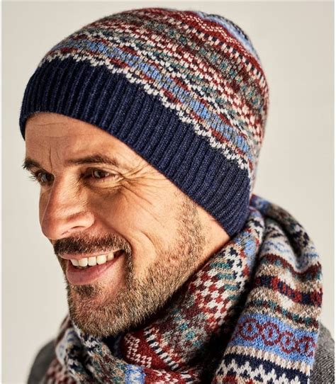 Mens Fairisle Hat Fair Isle Hat Knit Hat For Men Fair Isle Hat Pattern