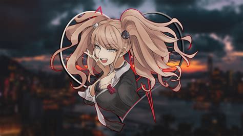 Anime Girls Picture In Picture Junko Enoshima Danganronpa Hd