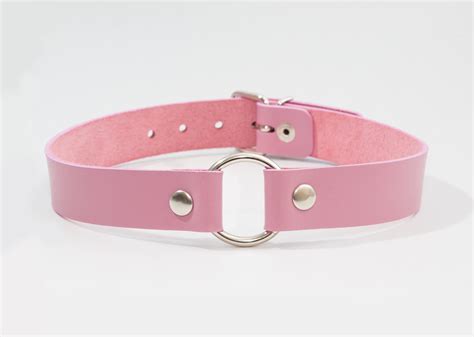 Discreet Submissive Collar Kittenplay Collar Cute Pink Etsy