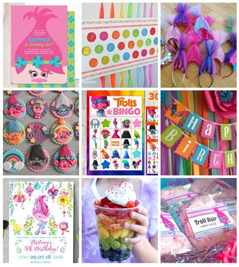 The Best Trolls Birthday Party Ideas Happiness Is Homemade