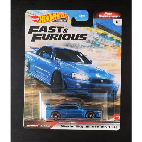 Hot Wheels Nissan Skyline Gtr Bnr Velozes E Furiosos Fast Superstars Shopee Brasil