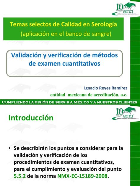 Pdf Validaci N Y Verificacion De Metodos De Examen Cuantitativos