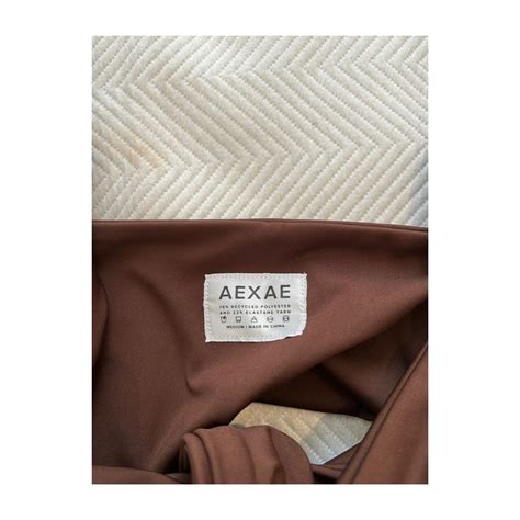 AEXAE Brown Wrap Tie Top Can Be Worn As Bikini Or Depop