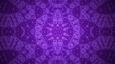 Purple Fractal Kaleidoscope Abstraction Shapes Background K Hd