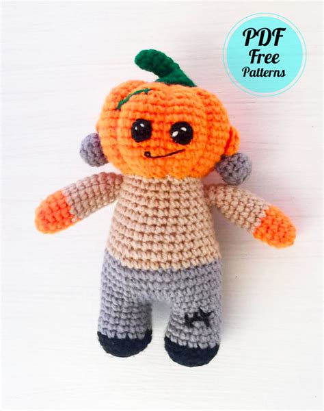 Crochet Pumpkin Frankenstein Doll PDF Free Pattern Amigurumiday