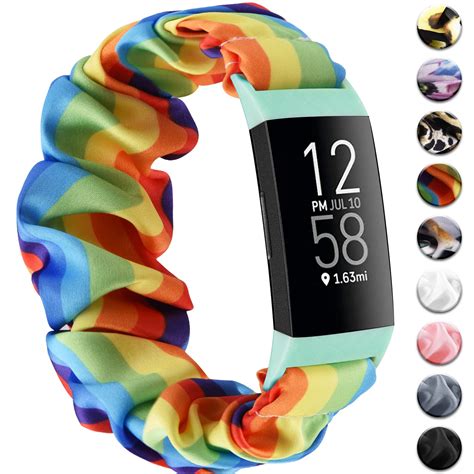 Correa El Stica Scrunchie Para Fitbit Charge Repuesto De Correas