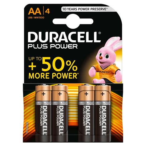 Duracell Mn B Pilas Alcalinas Aa Lr V Plus Power Unidades