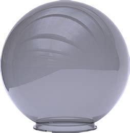 СВЕТИЛЬНИК ШАР ПММА 500ММ Цвет Дымчатый Е27 основание плоское Е27