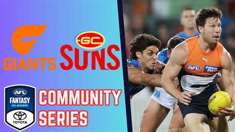 Gws Giants Vs Gold Coast Suns Afl Fantasy Community Series Game Review