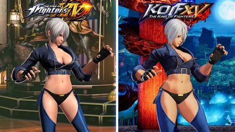 The King Of Fighters Xv All Characters Comparison Kof Xiv Vs Kof Xv Intro And Win Poses