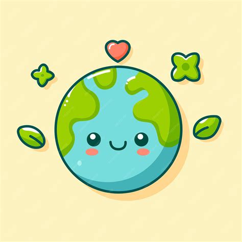 premium vector vector cute earth  earth day illustration