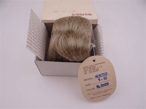Global Dolls Hunter Size Blonde Doll Wig NIB New In Box Etsy