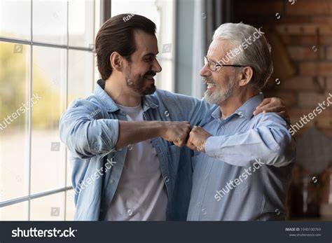Overjoyed Mature Caucasian S Father Grownup Stock Photo Shutterstock