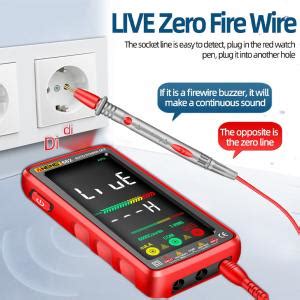Aneng 682 Rechargeable 6000 Counts Large LCD Digital Smart Multimeter ...