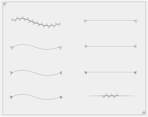 Vector Libre Conjunto De Divisores De Texto O Separadores De Texto