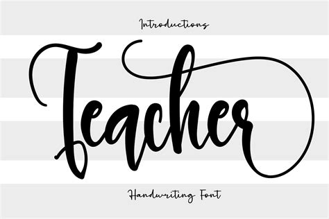 Teacher Font By Yanstudio · Creative Fabrica