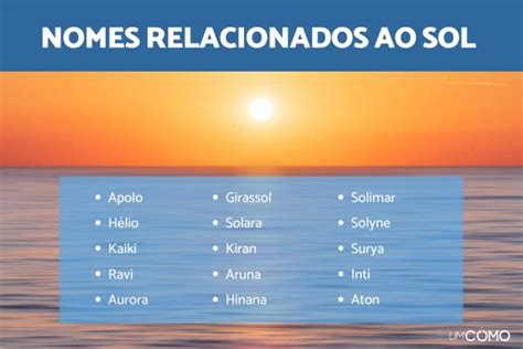 Nomes Femininos Que Significa Luz - 70 NOMES relacionados ao SOL ou que significam LUZ