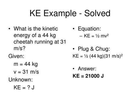 kinetic energy powerpoint    id