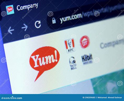 yum fast food brands logo editorial image image  restaurants