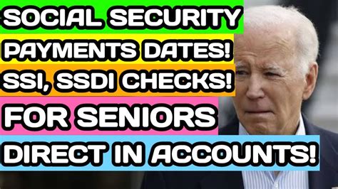 Social Security Payments Dates Stimulus Check For Seniors Ssi Ssddi