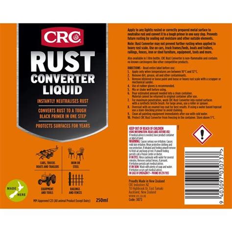 Crc 250ml Rust Converter Bunnings New Zealand