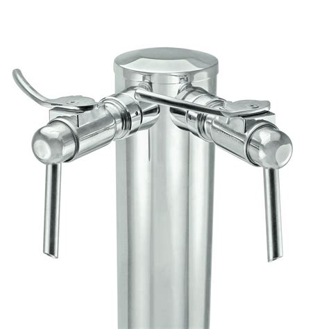 Micro Matic Stainless Steel Double Faucet 3 Column Wine Tower