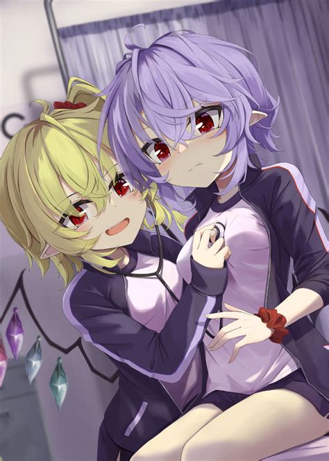 Remilia Scarlet And Flandre Scarlet Touhou Drawn By Akisome Hatsuka