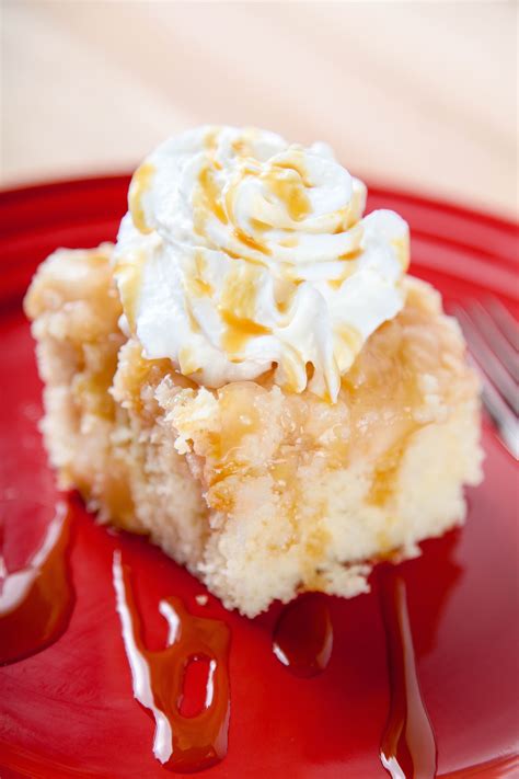 Caramel Apple Poke Cake - Baking Beauty