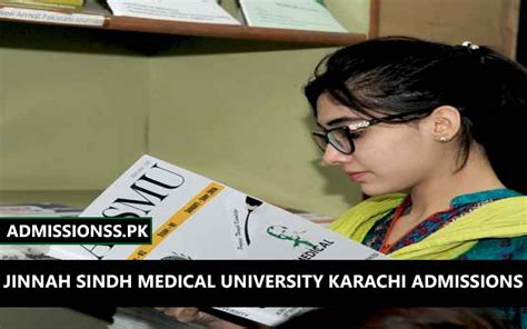 Jinnah Sindh Medical University Karachi Admissions 2025