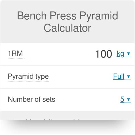 Pyramid Workout Chart Bench Press Blog Dandk