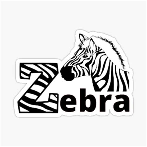 Zebra Sticker For Sale By World Arabia Redbubble