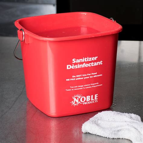 Noble Products 3 Qt Red Sanitizing Pail Noble Products