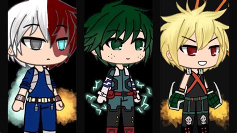 Gacha Life Shigaraki And Villain Deku And Dabi And Todoroki Gacha Life