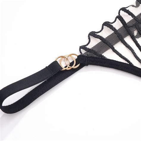 See Through Transparent Mesh Bra Briefs Sets Women Lingerie Sexy Hot Bikini Thong With Lift Up