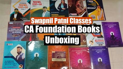 Swapnil Patni Classes Ca Foundation Books Unboxing Rishabh Singhal