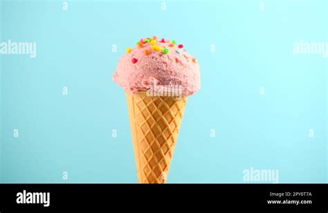 Raspberry ice cream cone Stock Videos & Footage - HD and 4K Video Clips ...